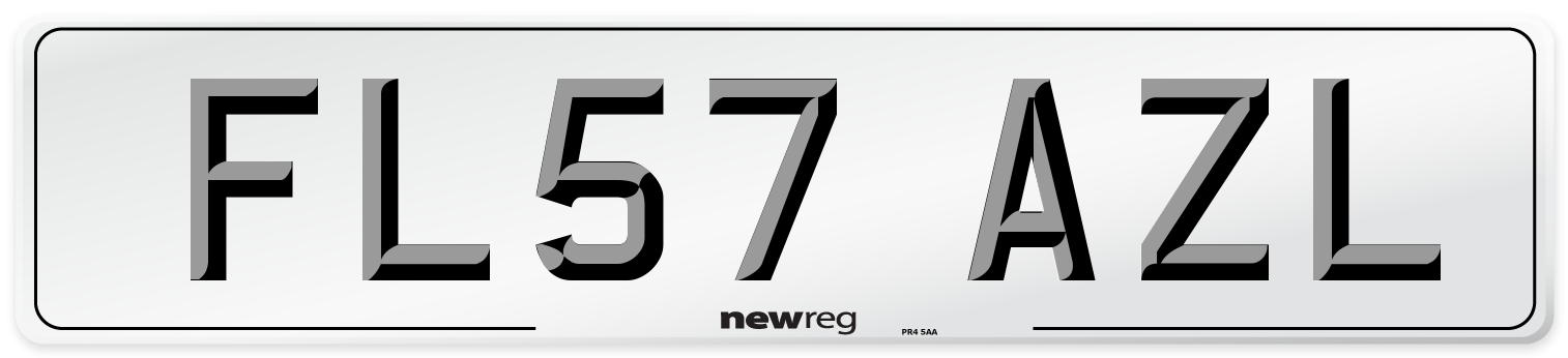 FL57 AZL Number Plate from New Reg